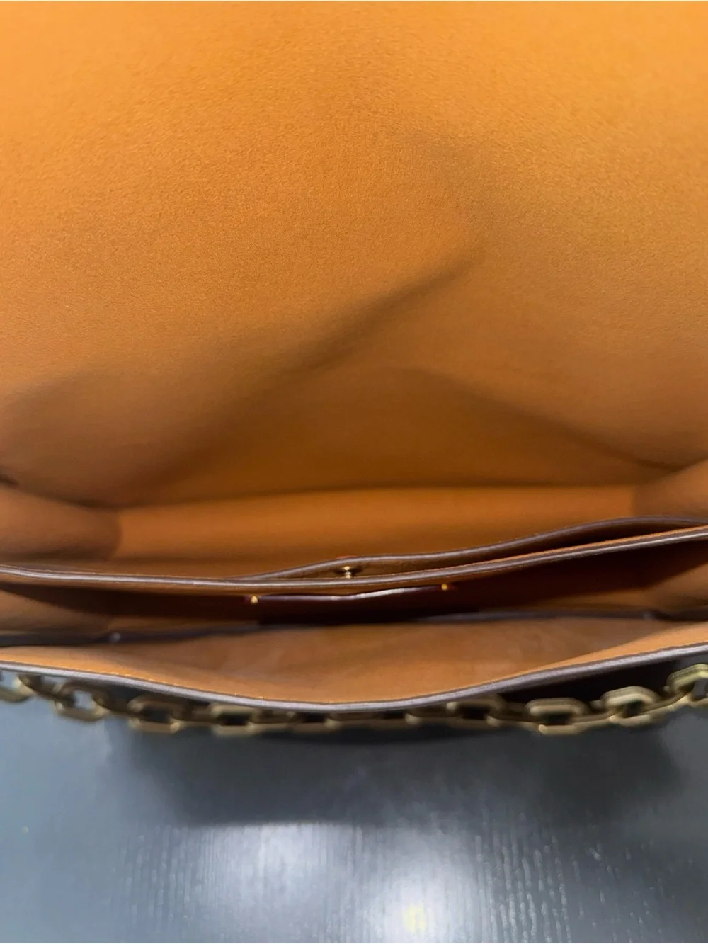 Coach Brown Leather Shoulder Bag with Gold Hardware - Picture 12 of 15